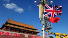 Union flag hoisted in Beijing
