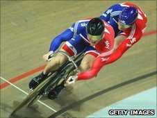 Sir Chris Hoy and Matt Crampton