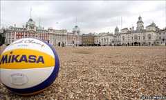 Beach volleyball at Horse Guards Parade 