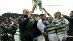 Celtic celebrate their Scottish Cup win over Motherwell