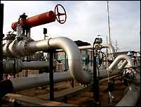 Gas pipeline near Maracaibo