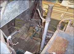 Unrestored cockpit of the DH9