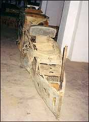 Remains of the DH9 biplane