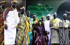 Africa's kings around Col Gaddafi