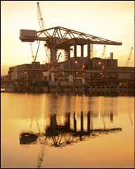 Devonport crane: Pic Royal Navy