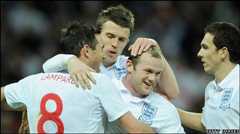 Wayne Rooney scored twice as England eased to victory