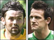 Paul Hartley and Jan Vennegoor of Hesselink