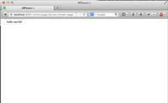Simple page with a widget
