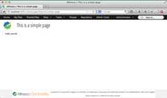 Simple page with a widget and title