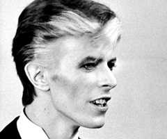 David Bowie attends the 17th Grammy Awards at the Uris Theater in New York City in 1975.