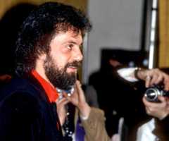 Billy Joel, winner for male rock vocal performance on "Glass Houses," at the Grammy Awards in 1981.