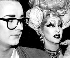 Boy George and guest attend the 1985 Grammy Awards.