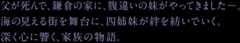 父が死んで、鎌倉の家に、腹違いの妹がやってきました。海の見える街を舞台に、四姉妹が絆を紡いでいく。深く心に響く、家族の物語。