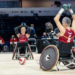 EM 2022 in Paris: Vorbereitung, Warm-Up vor dem Spiel. (Foto: diedrehen/Ottobock, Benjamin Klingebiel)