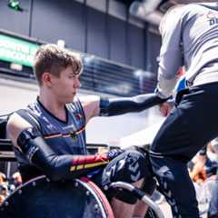 EM 2022 in Paris: Josco Wilke (links) bei der Spielvorbereitung. (Foto: diedrehen/Ottobock, Benjamin Klingebiel)