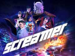 Milestoneの名作レースゲームをリメイクした「Screamer」は，独特なドリフト操作がクセになる。ポリゴン・ピクチュアズによるカットシーンにも注目