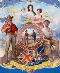 Westport miners’ union banner