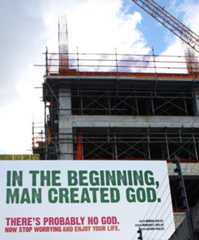 Atheist advertisement on bus