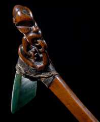 A toki poutangata or ceremonial adze