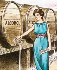 Pro-prohibition cartoon, 1905