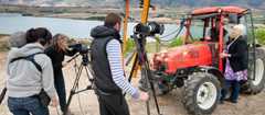 Filming <em>Thirsty work</em>, a television series about wine, in Cromwell, 2012