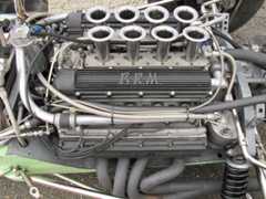 The BRM engine's camshafts were gear driven. Rival Climax V8s used chain-driven camshafts.