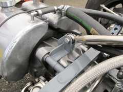 The rearward roll hoop brace is modern, and pains have been taken to make its installation reversible.