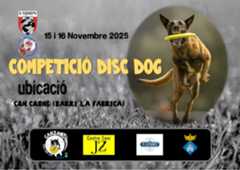 Competició caninos disc-dog