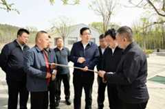 丁小强在老顶山国家森林公园调研