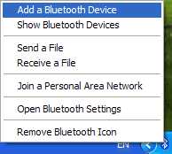 Add a Bluetooth Device