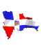 waving dominican republic flag