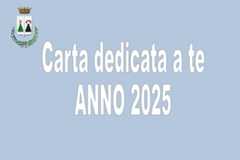 Carta dedicata a te 2025