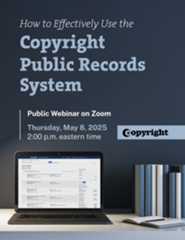 How to Effectively Use the Copyright Public Records System Flyer