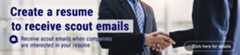 Create a resume to receive scout emails