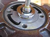 Installing thrust washer and bearing