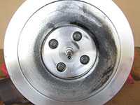 Compressor backing plate removal
