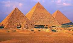 Giza Pyramids.