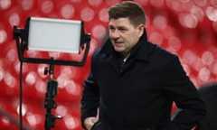 Former Liverpool player Steven Gerrard before the match REUTERS/Phil Noble