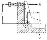 Manufacturing Toggle Mechanism Ninety Degree Pivot Lock Formula and Calculator