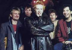 PiL Cabaret Band, Autumn 1983: Lou Bernardi, Atkins, Lydon, Arthur Stead, Joe Guida © unknown