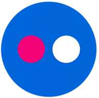 Logo de la red social Flickr.