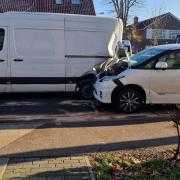 A man has been rushed to hospital after a crash on Chingford Mount Road.