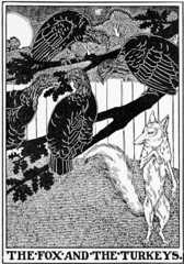 THE FOX AND THE TURKEYS.