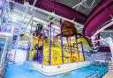 The swimming and leisure centre contains various flumes and even a wave machine