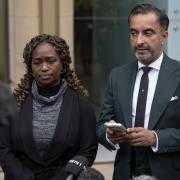 Solicitor Aamer Anwar with Skeku Bayoh's sister Kadi Johnson