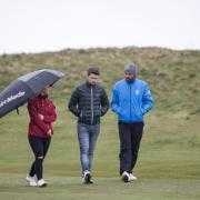 Spencer Henderson (right) worked with leading Scottish amateurs such as David Law (centre)