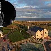 Andrew Carnegie, who helped fund Royal Dornoch's existing clubhouse which is  now overshadowed by a new £14m building