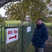 Herald journalist Kevin McKenna's son Brendan pictured at Linn Park golf course in the south side of Glasgow which has never opened again after closing due to the pandemic