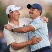 Matt Fitzpatrick  (left) and Rory McIlroy served up a thriller in the Tour Championship