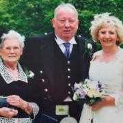 Margaret Waterton with her husband, David, and her mum, Margaret